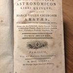 Lees meer over het artikel Marci Manilii Astronomicon libri quinque – 1786
